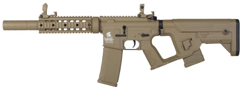 Airsoft samopal Lancer Tactical LT-15 G2 M4 Alpha pažba AEG tan