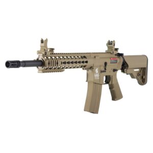 Airsoft samopal Lancer Tactical LT-19 G2 M4 KeyMod 10 ' AEG tan