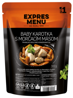 Baby karotka s morčacím mäsom